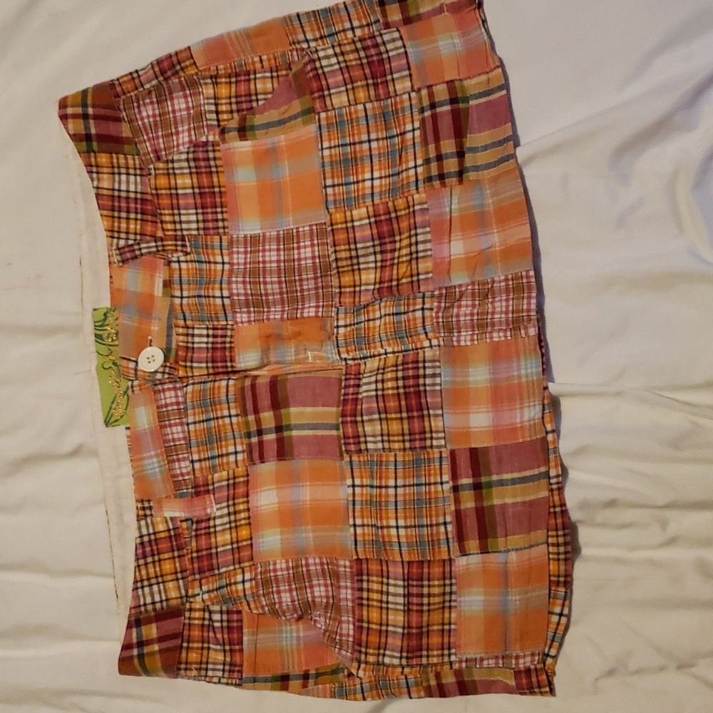 Colorful Plaid Patchwork Skirt